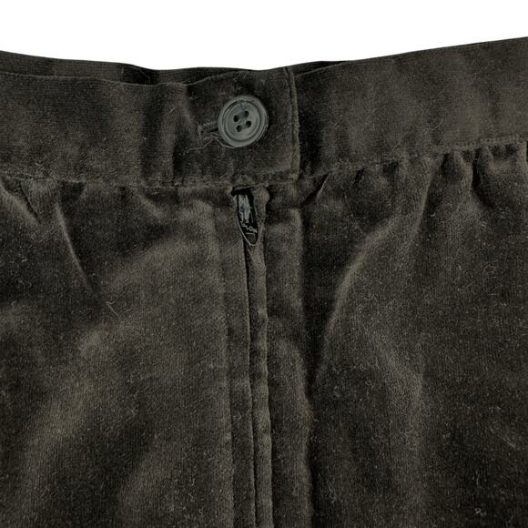 Vintage Y2K 90s Velvet Black Midi Modest Skirt Whimsigoth A-Line Grunge 14 - Picture 3 of 5